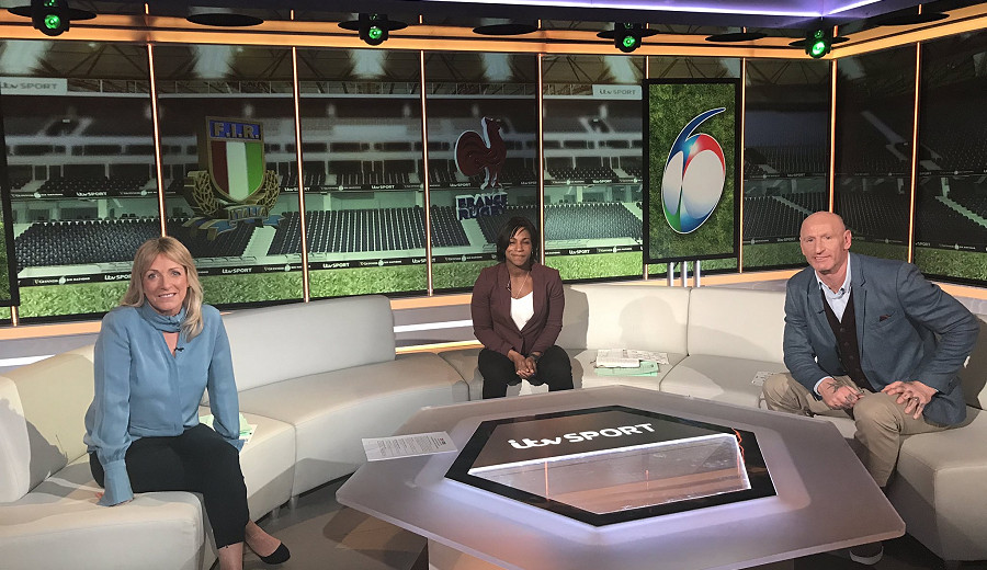 Watch Maggie on ITV's coverage of the Rugby World Cup warm-up matches